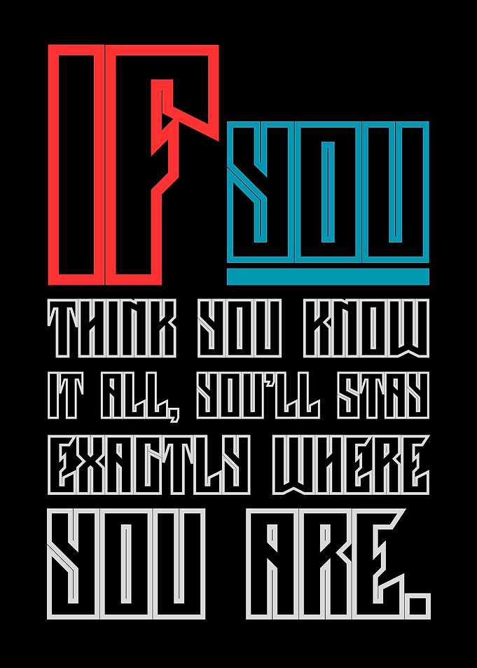 Inspirational Quote Typography Art