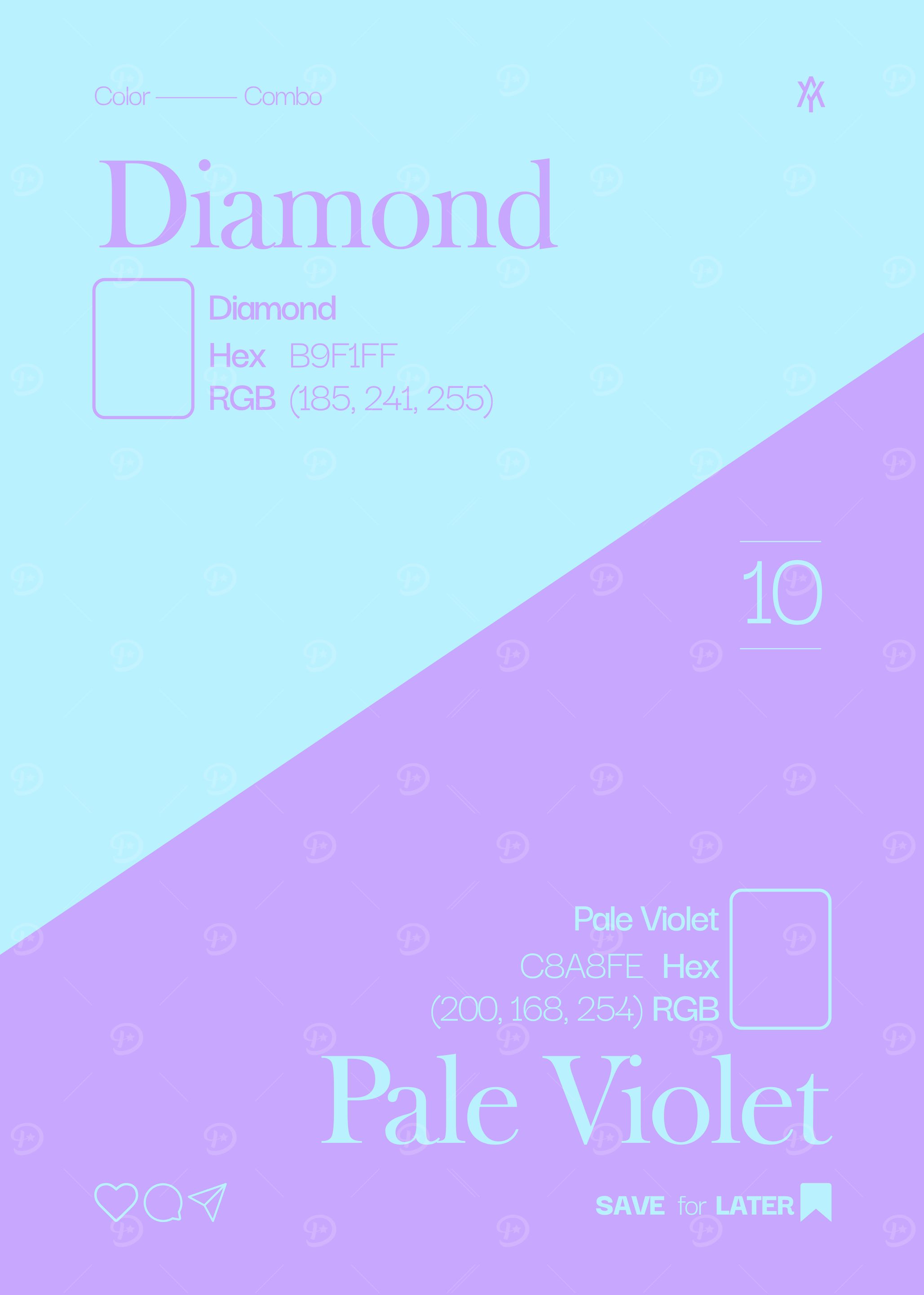 Diamond and Pale Violet Color Palette