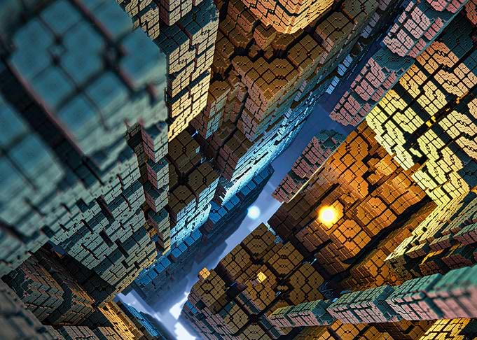 Abstract Fractal Cubes