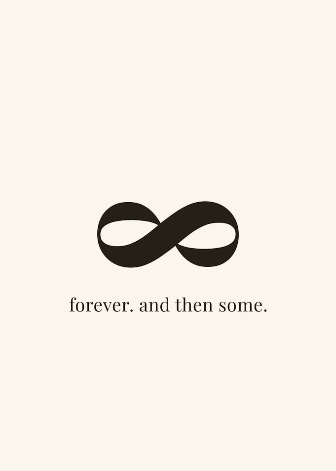 Infinity Symbol with Text