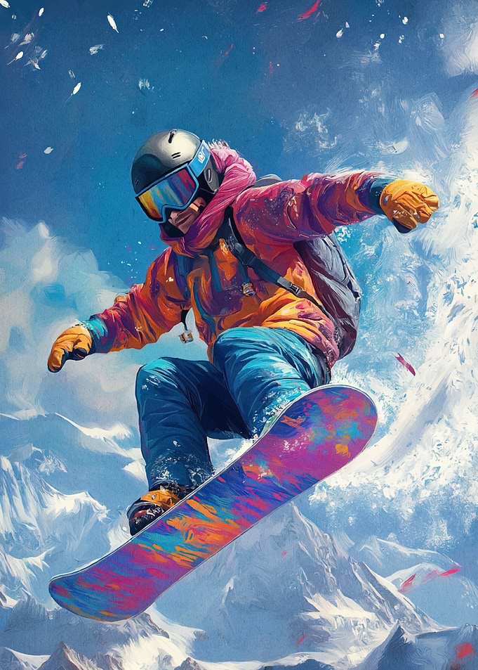 Snowboarder Action