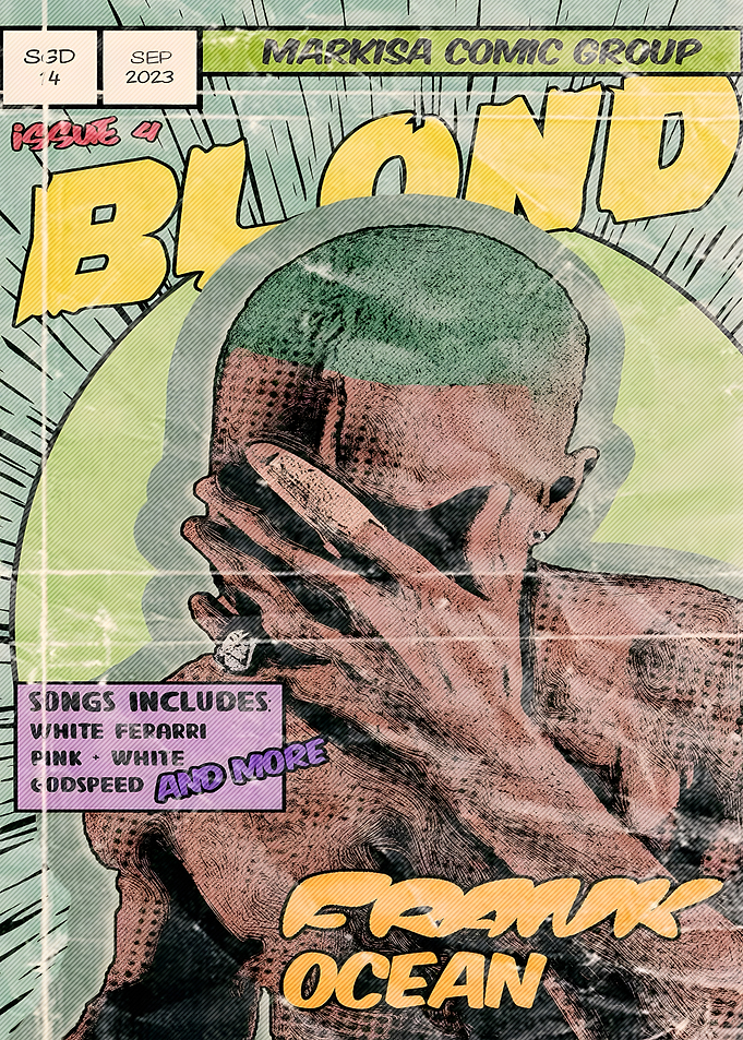Frank Ocean Blond Comic Book Cover