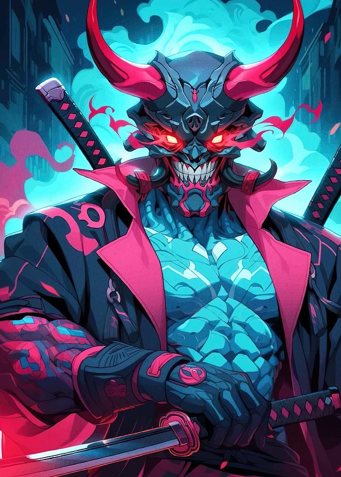 Cyberpunk Warrior Katana