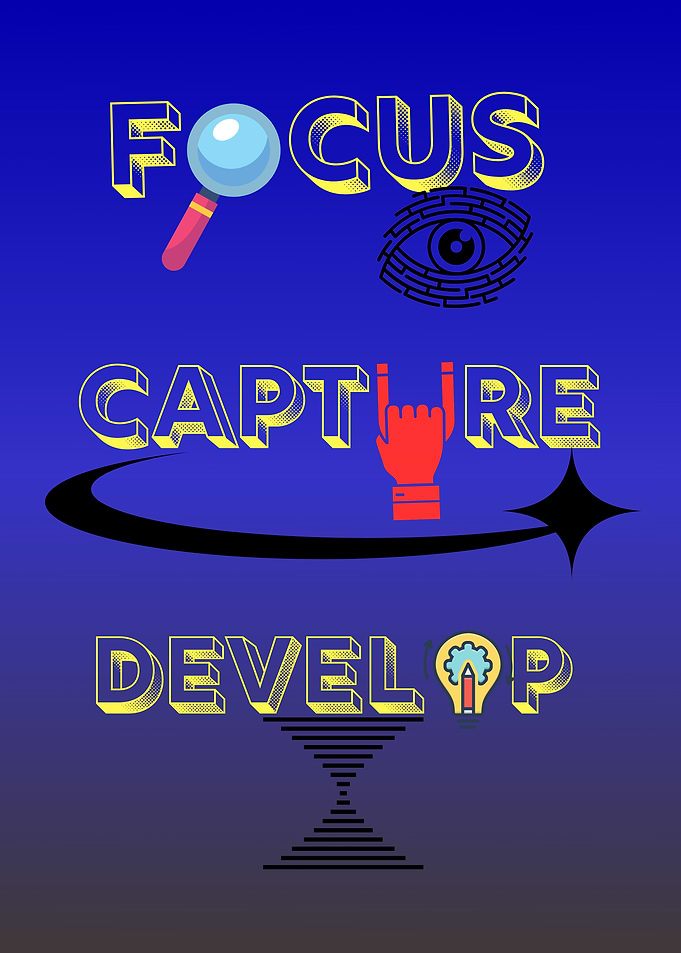 Focus, Capture, Develop Graphic Art