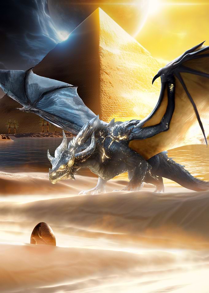 Dragon and Pyramid