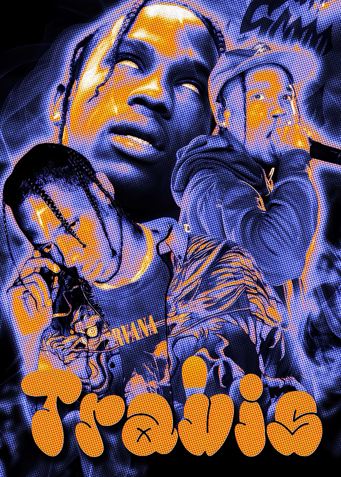 Travis Scott Pop Art Poster