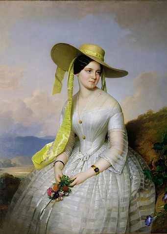 Portrait of a Woman with Flowers