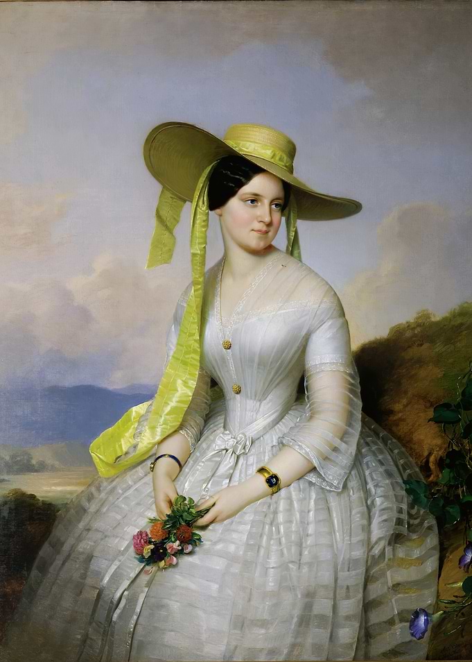 Portrait of a Woman with Flowers