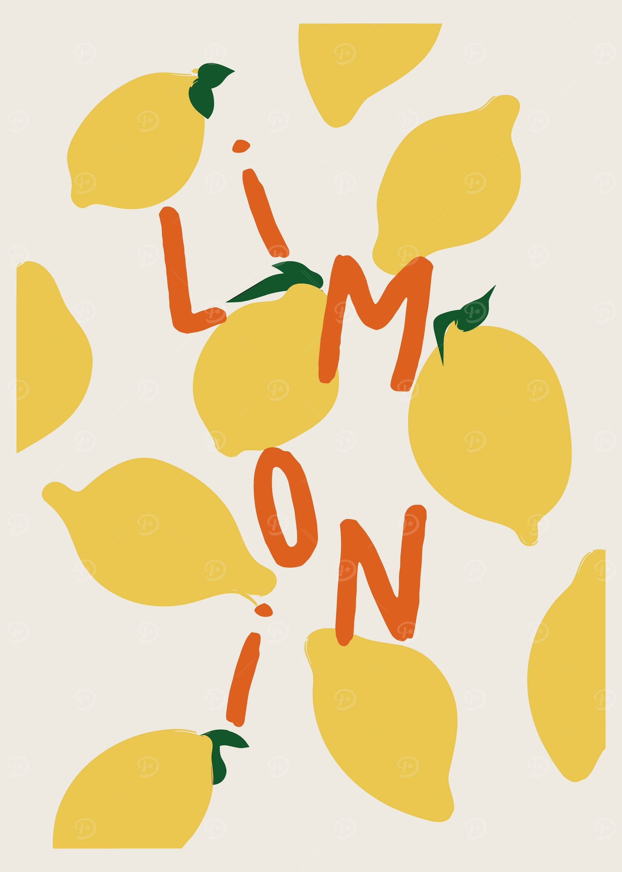 Lemon Pattern Illustration