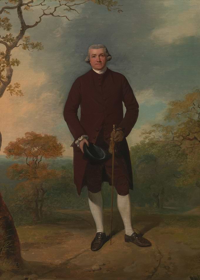 Portrait of a gentleman in landscape