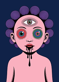 Surreal Portrait with Third Eye