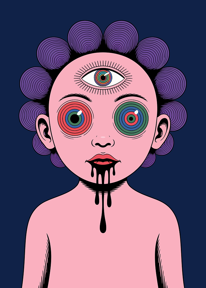 Surreal Portrait with Third Eye