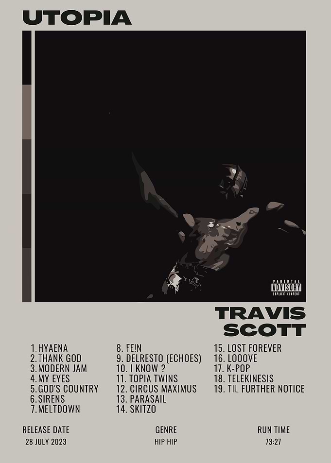Travis Scott Utopia Album Cover