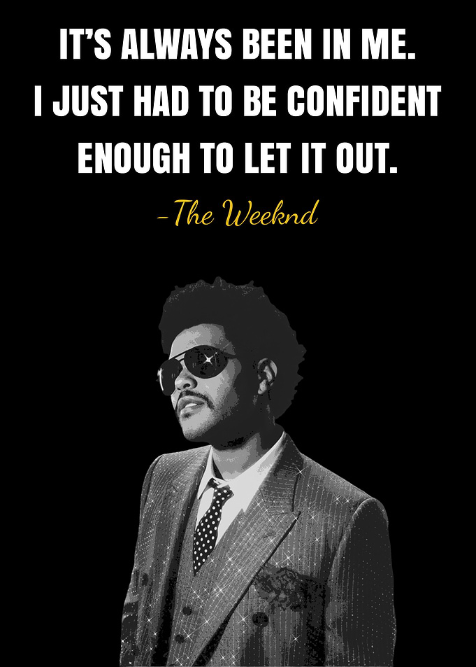 The Weeknd Quote Portrait