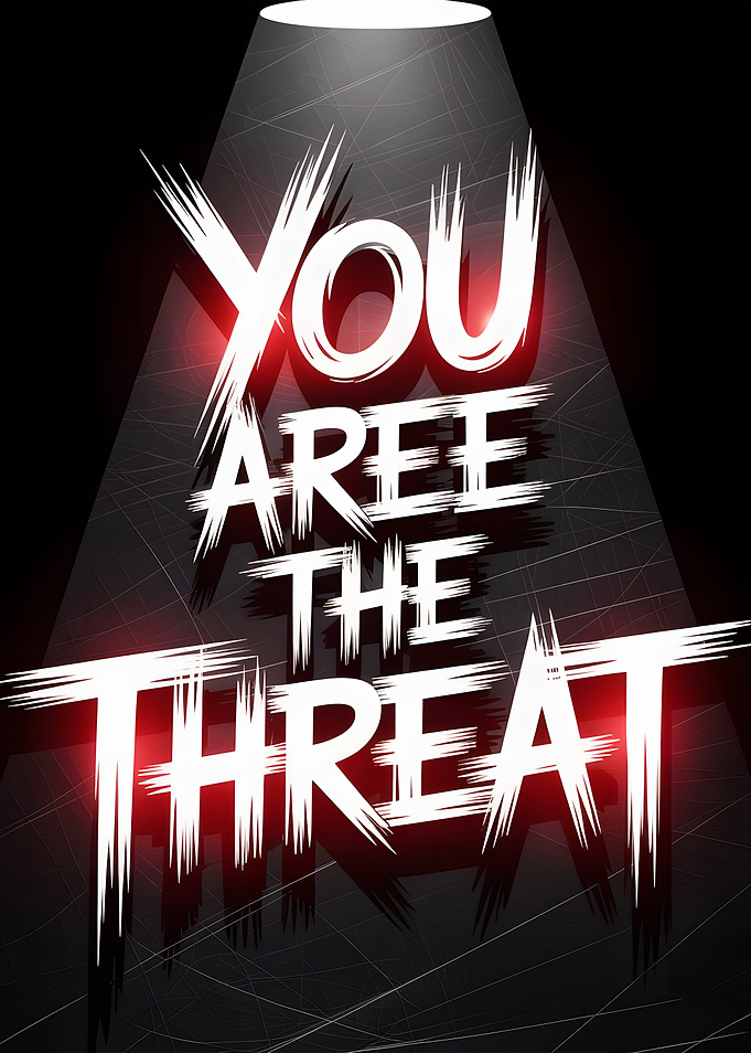 You Are The Threat Text Art