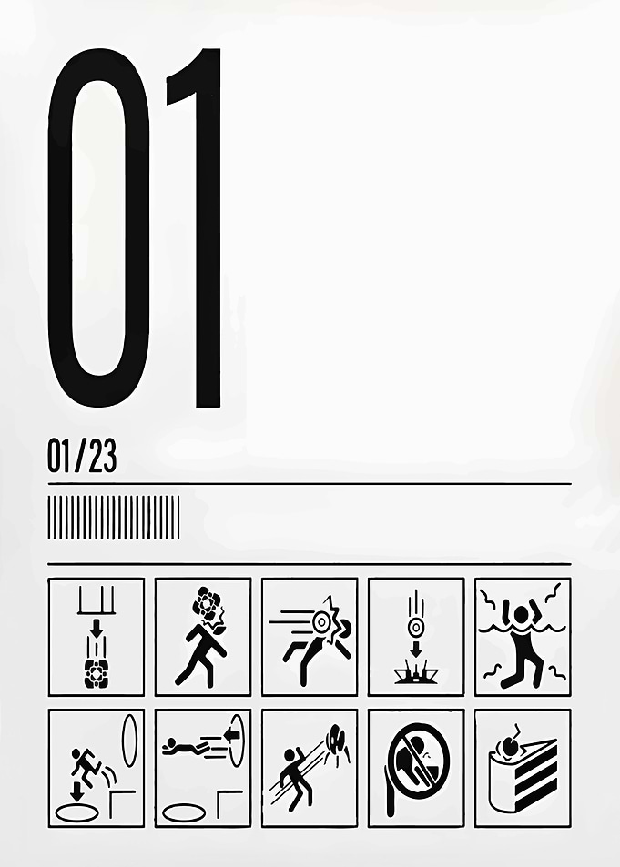 Portal Test Chamber Poster