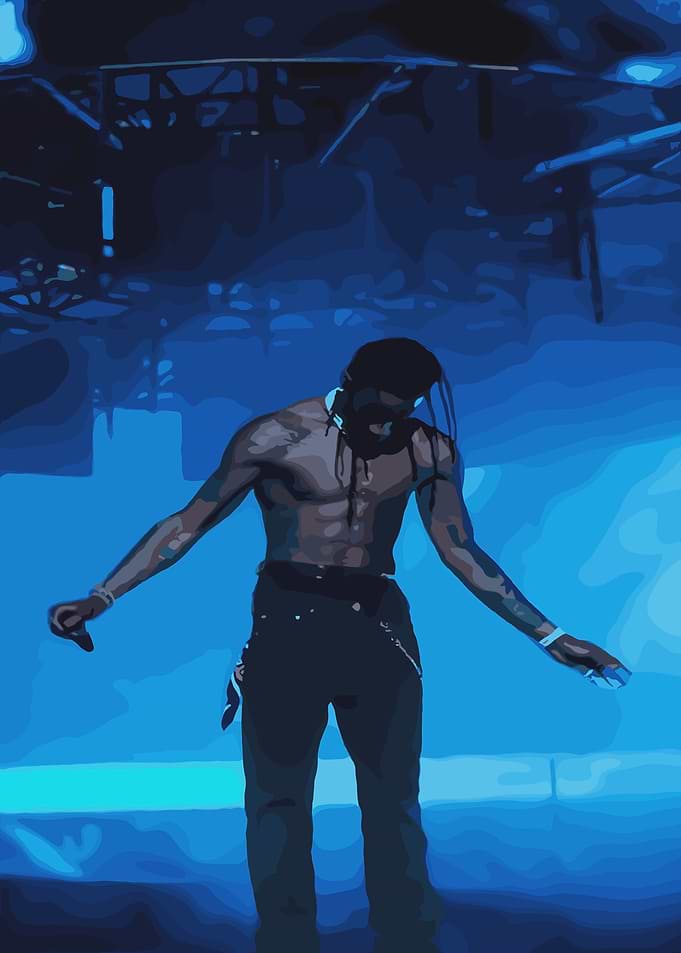 Travis Scott Concert Art