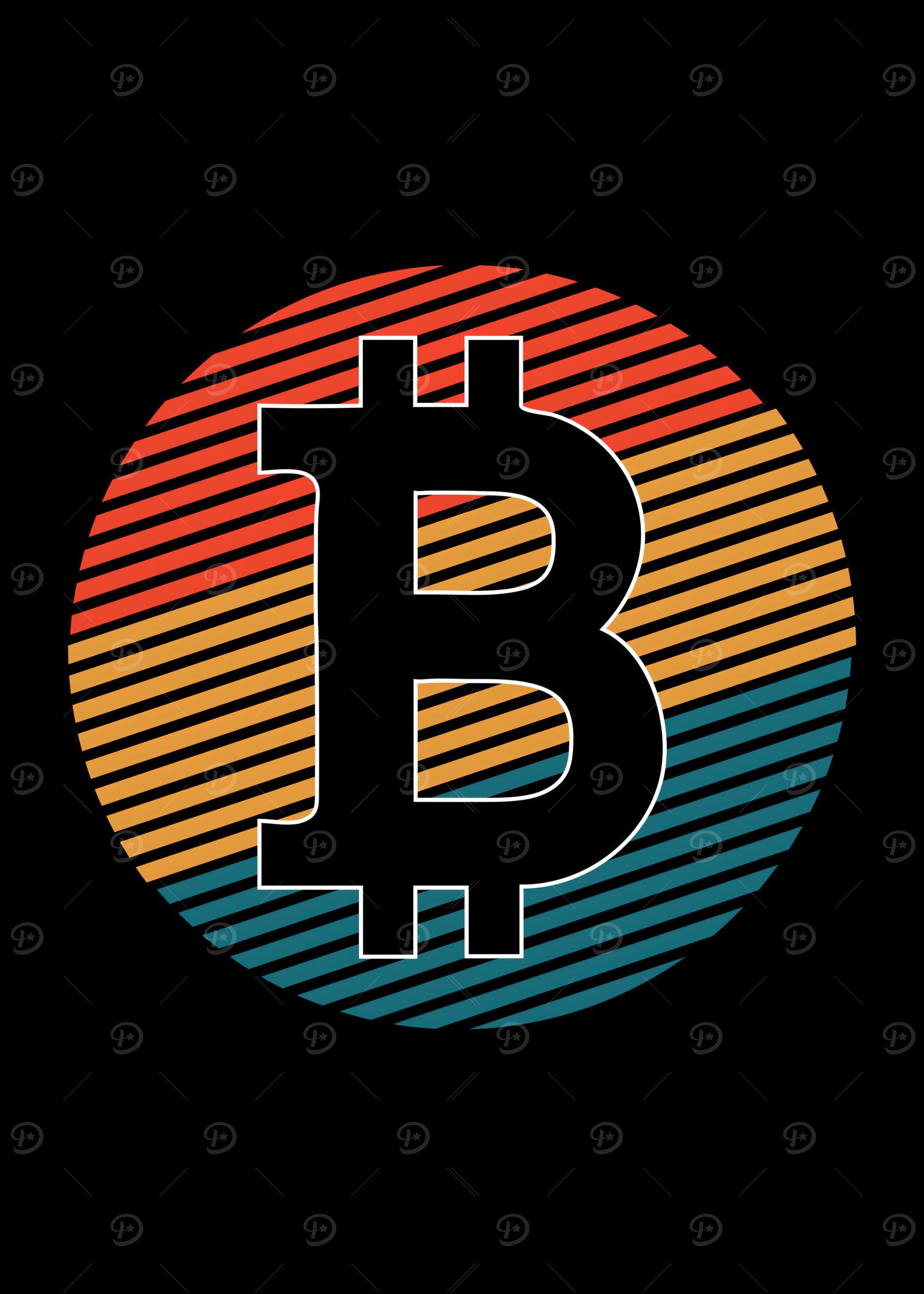 bitcoin retro circle