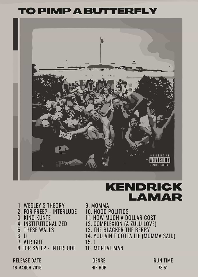 kendrick lamar To Pimp a Butterfly Album Cover