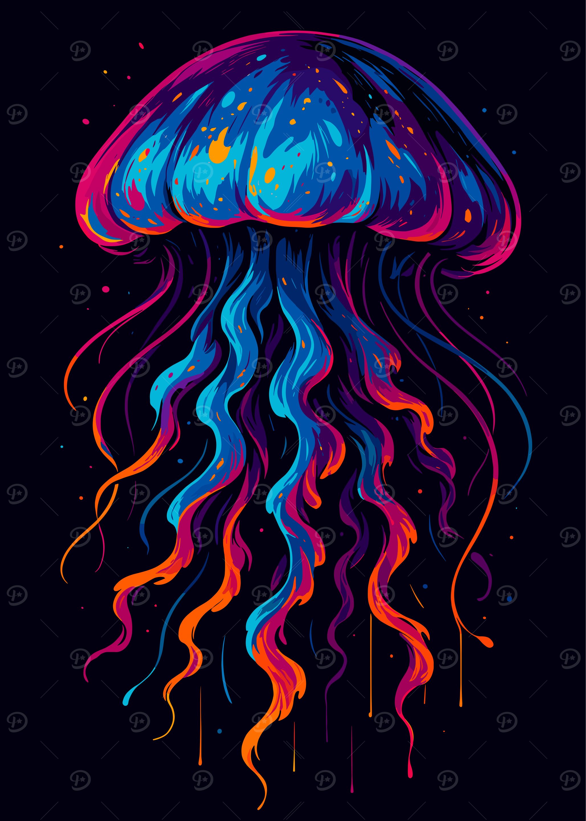 Colorful Jellyfish