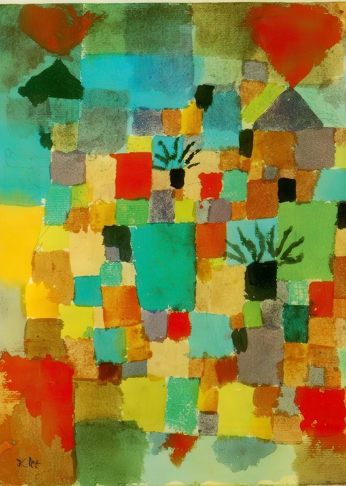 Abstract Garden Painting by Paul Klee