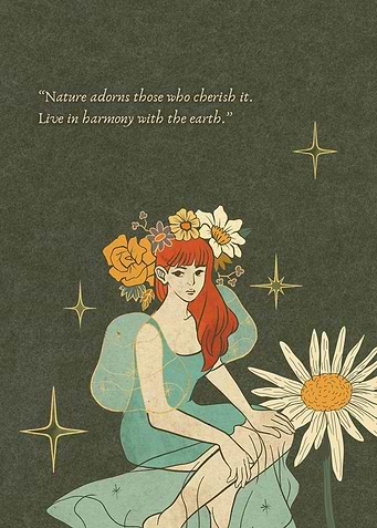 Nature Adorns: Woman with Floral Crown