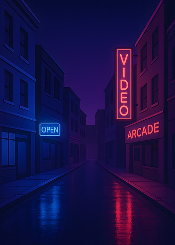 Neon Cityscape at Night