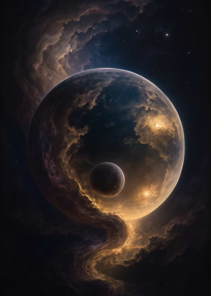 Yin Yang Planet – Celestial Balance of Sun and Moon