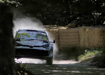 Rally Car Racing At Goodwood