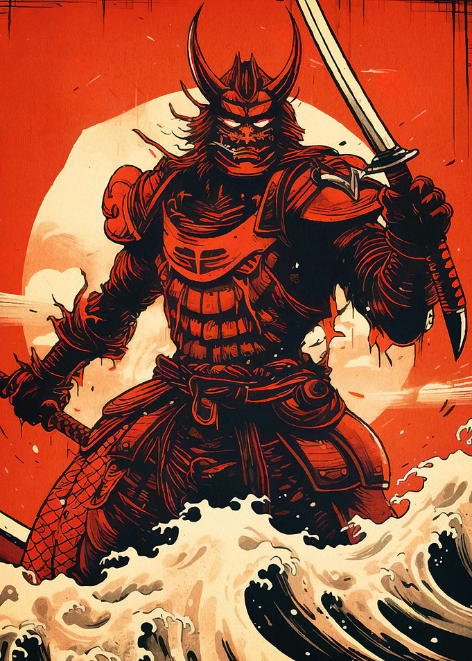 Samurai Warrior Waves