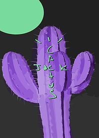 Cactus Jack Purple Illustration