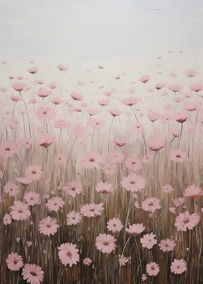 Field of pink flowers