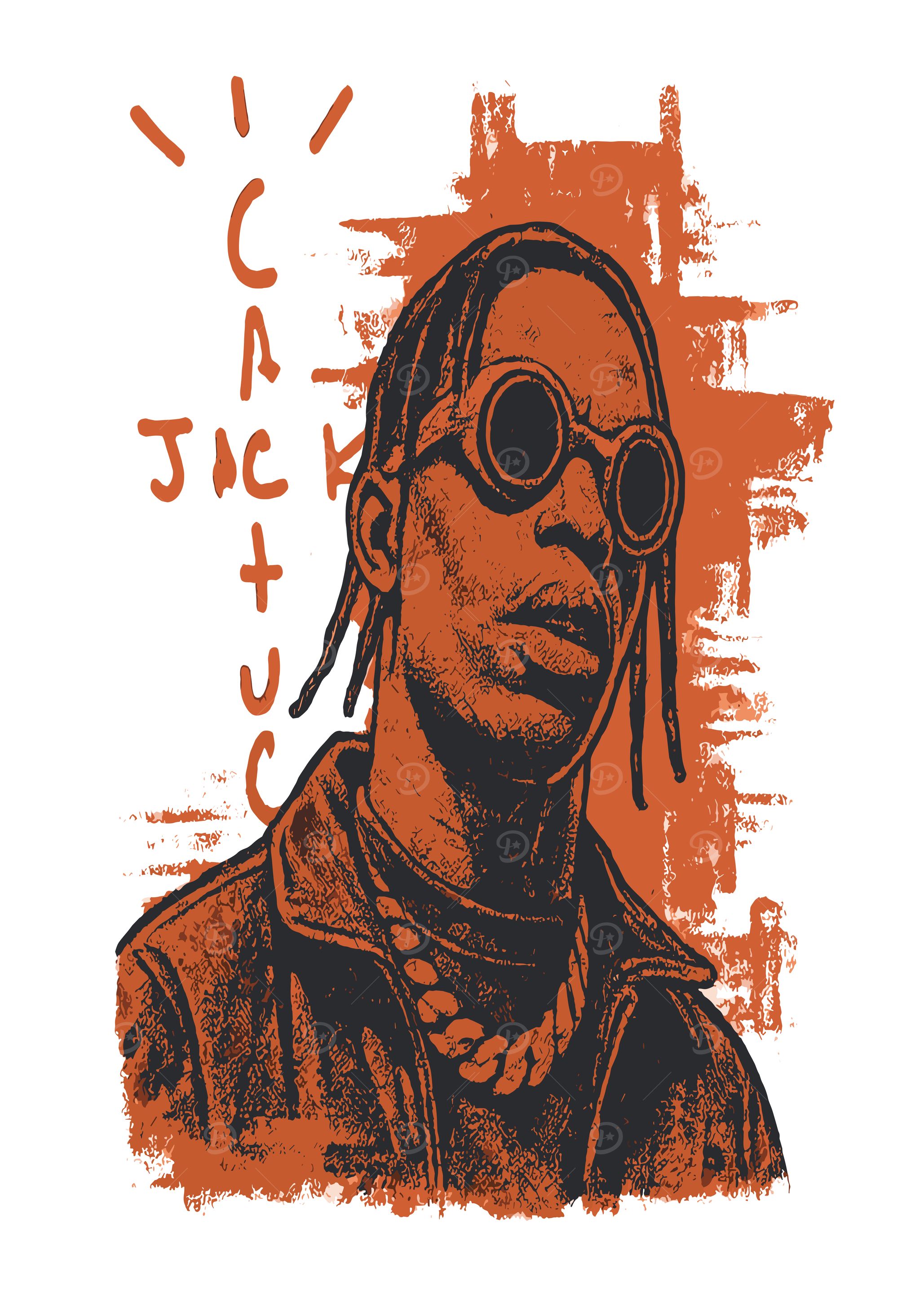 Travis Scott Portrait Illustration