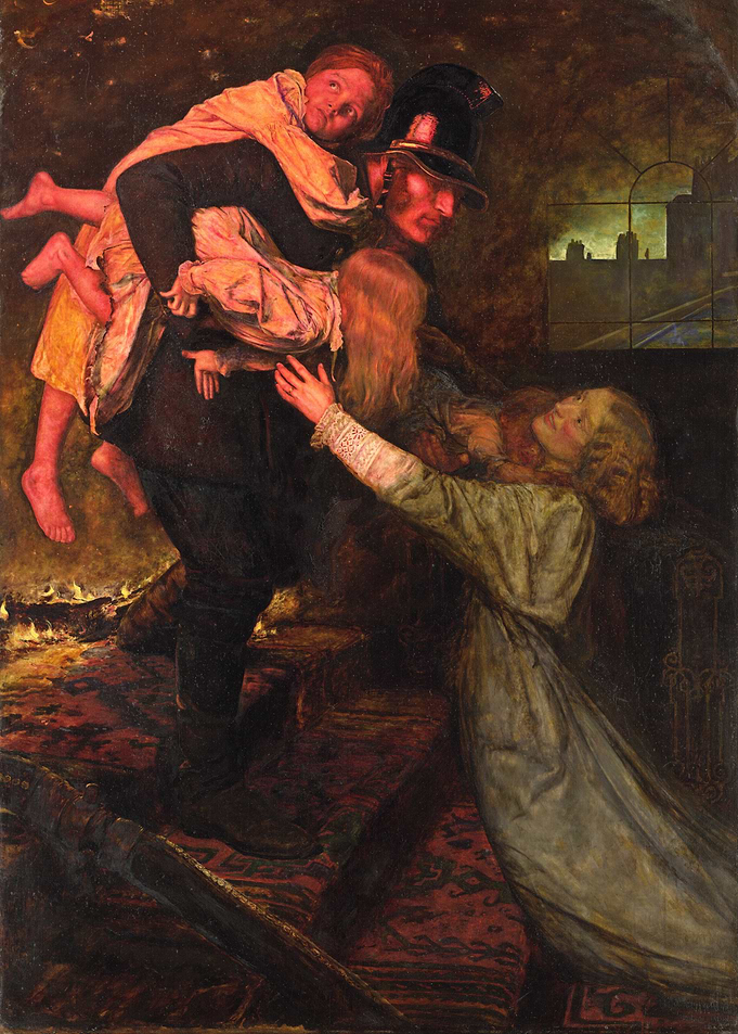 The Rescue: Victorian Era Painting