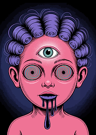 Psychedelic Third Eye Child Illustration