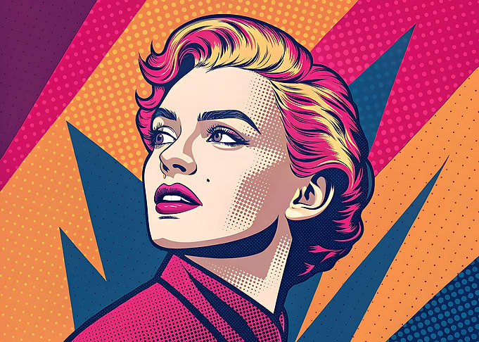 Marilyn Monroe Pop Art Portrait