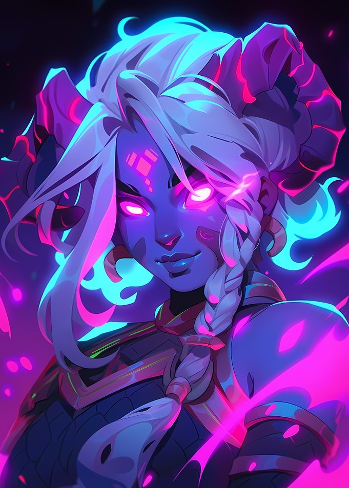 Neon Demon Girl Portrait