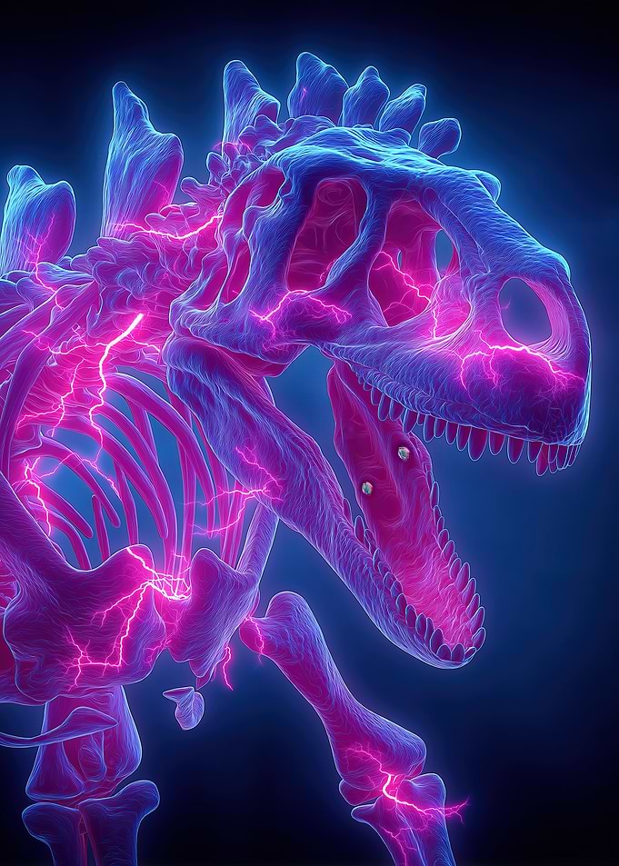 Electric Dinosaur Skeleton