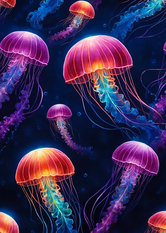 Luminescent Jellyfish Pattern