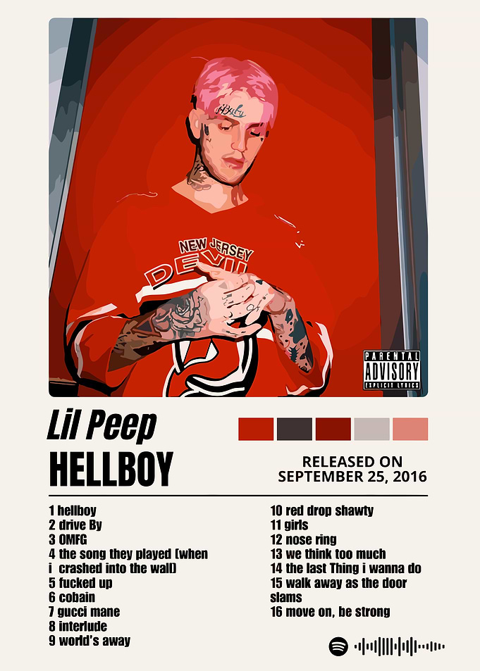 Lil Peep Hellboy Album Cover Art