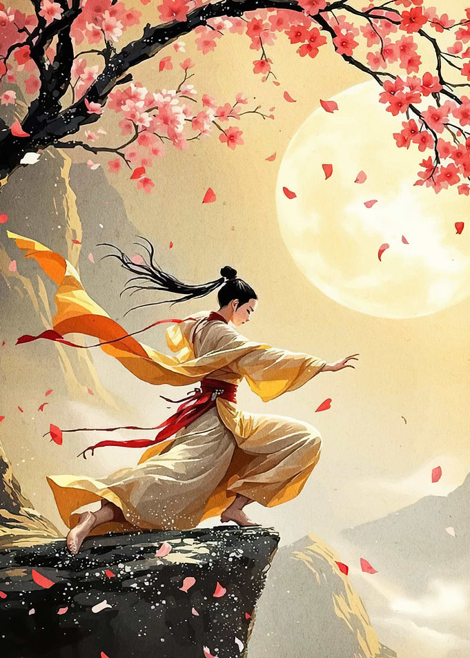 Asian Warrior Cherry Blossoms