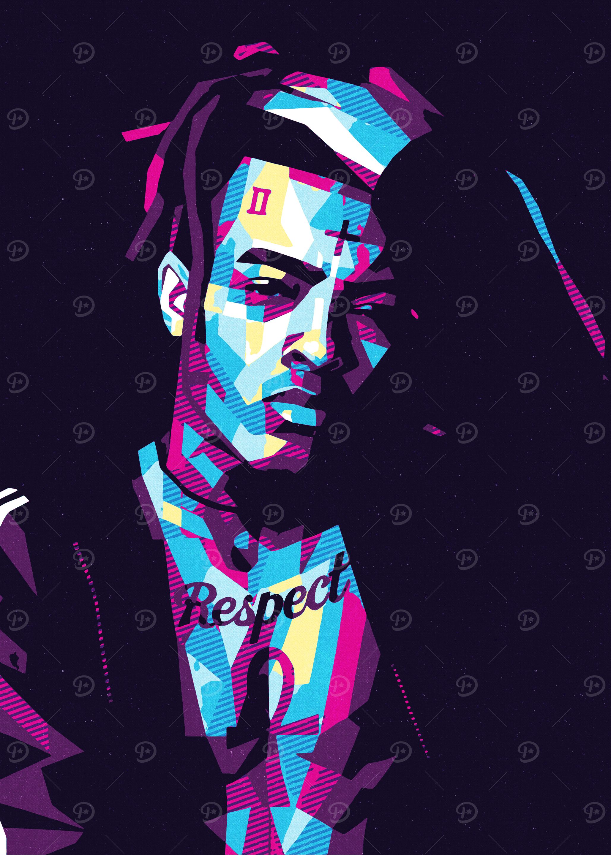 XXXTentacion Portrait Pop Art
