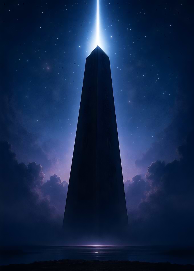 Monolith in the Night Sky