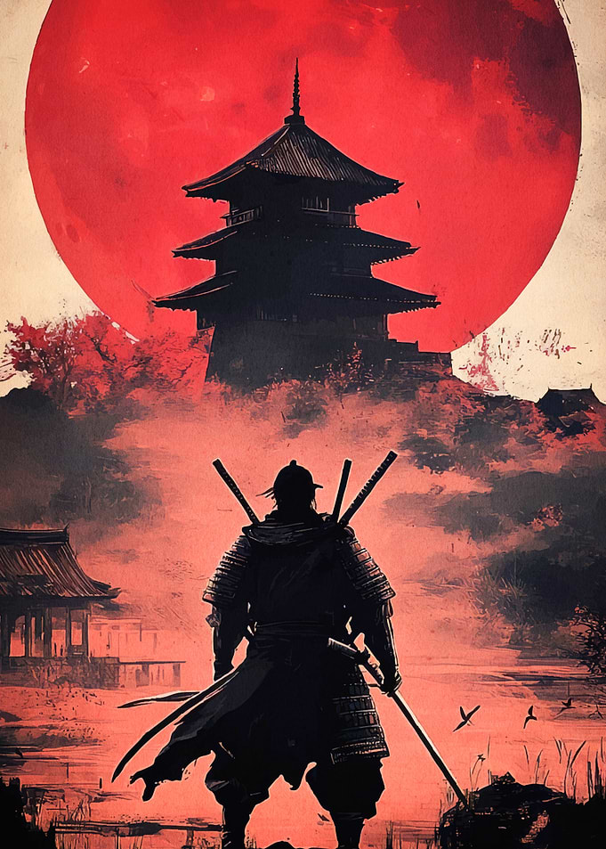 Samurai Warrior Moon Japanese