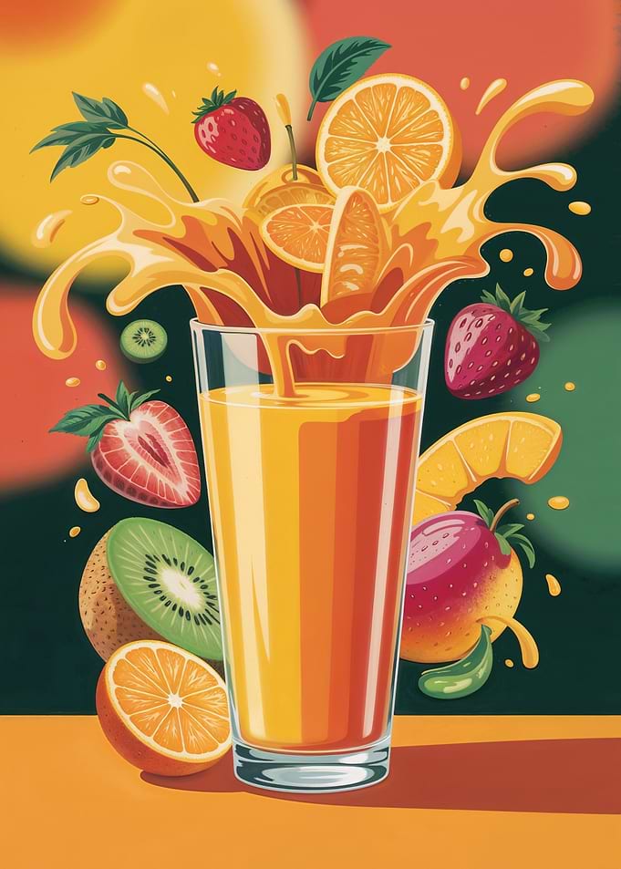 Fresh Fruit Juice Splash