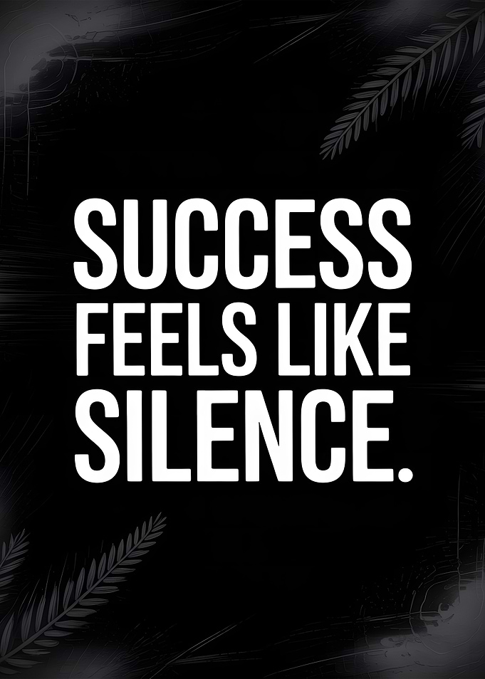 Success Feels Like Silence