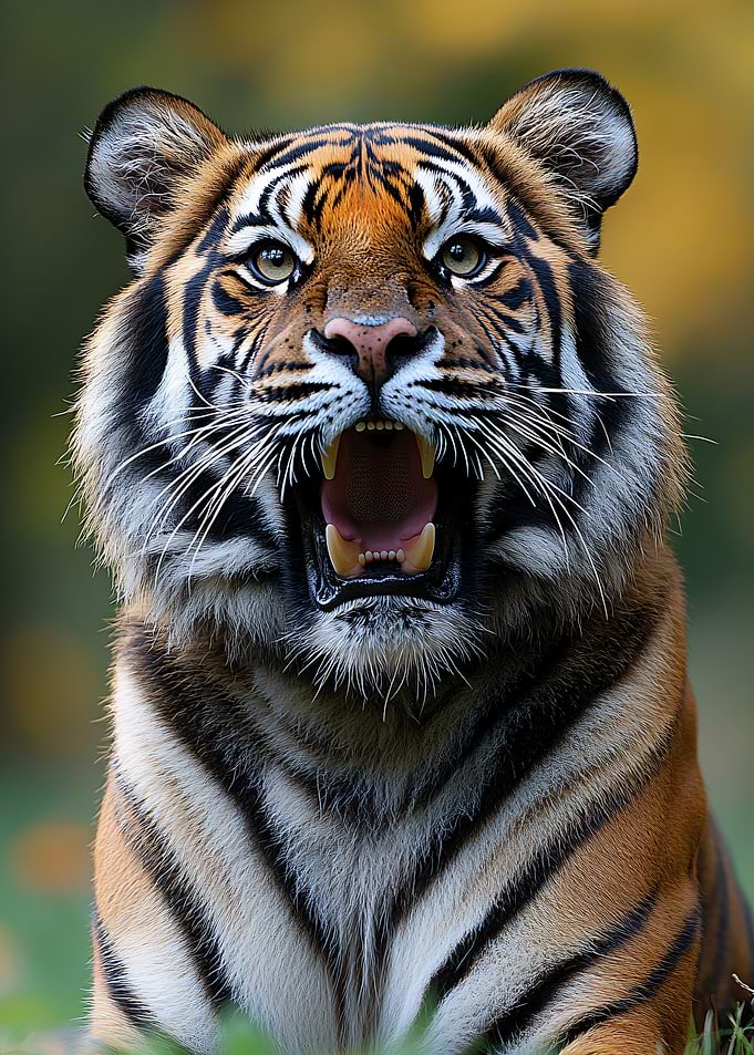 Roaring Tiger Portrait