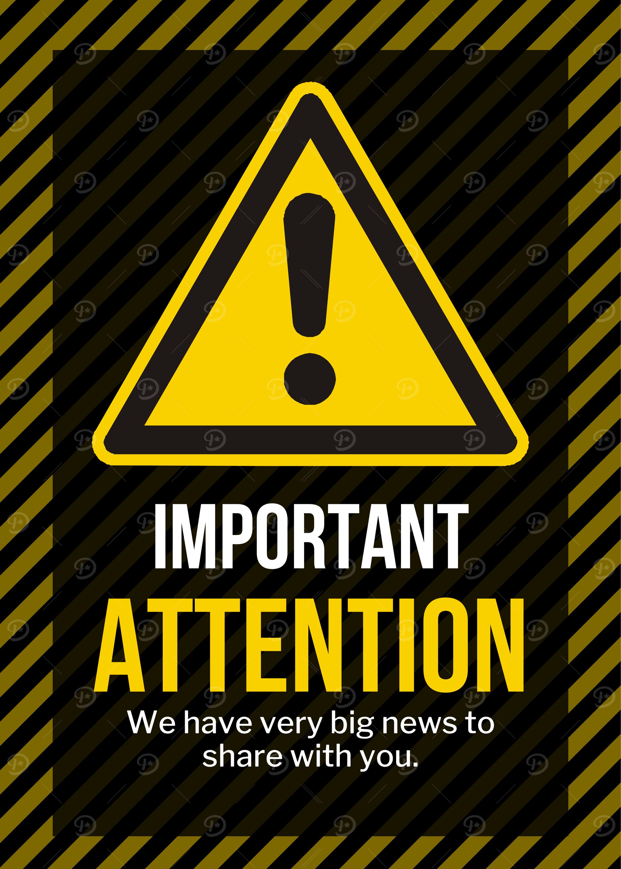 Important Attention Sign