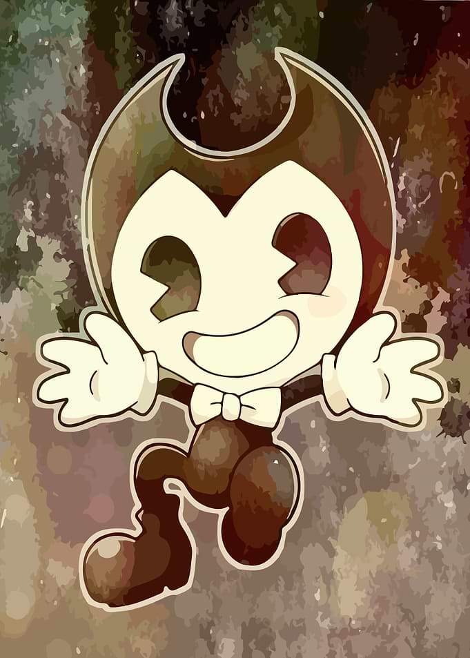 Cartoon Character with Bow Tie