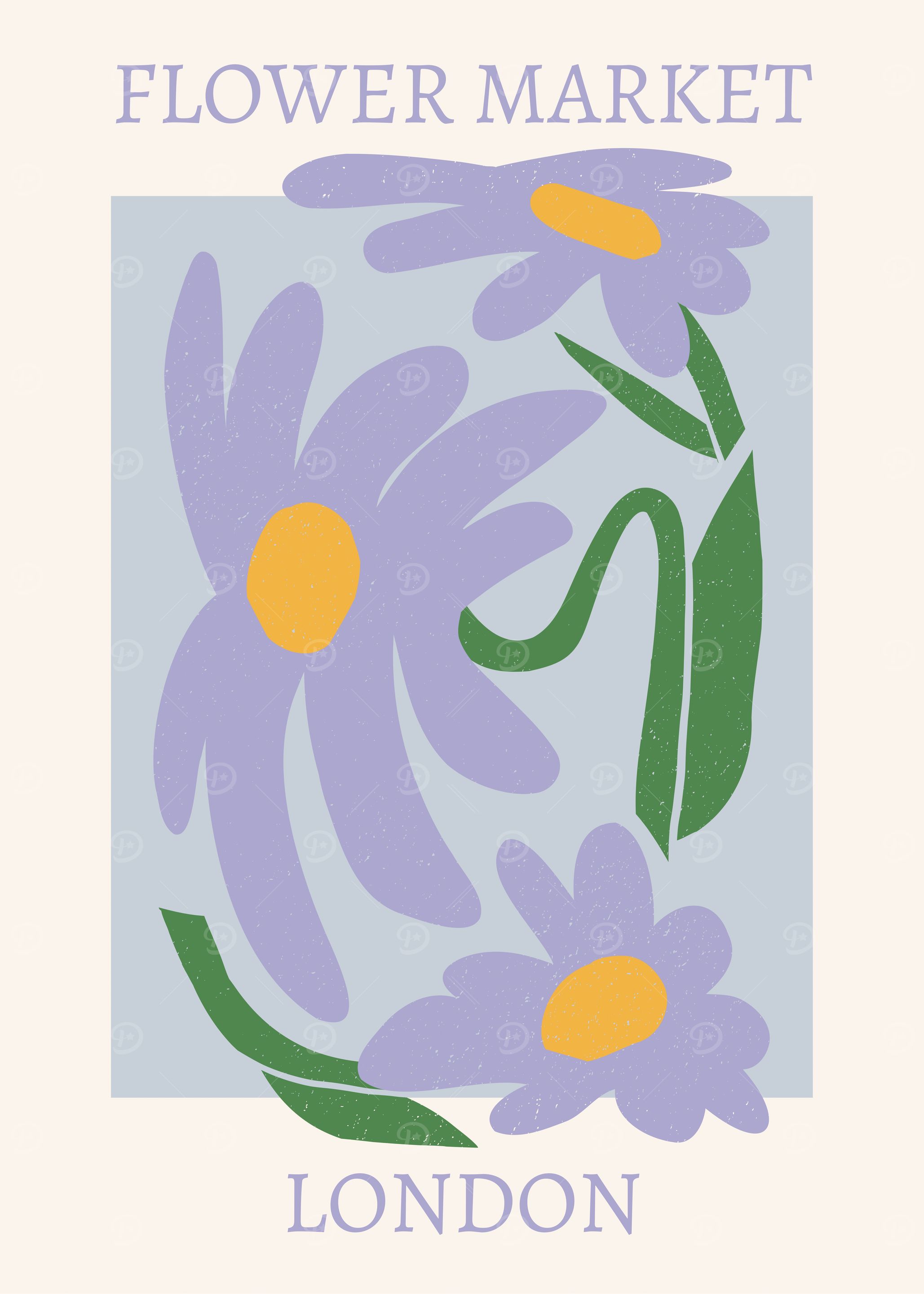 Flower Market London Art Print